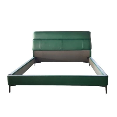 Cadre de lit vert émeraude très grand